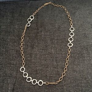 Plunder Gold and Silver Circle Necklace